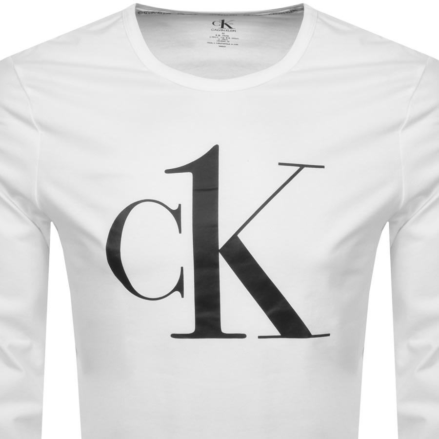 Alternative Image for ProductCalvin Klein Long Sleeved Lounge T Shirt White2